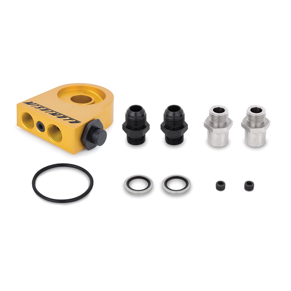 Universal Mishimoto Thermostatic Oil Cooler Kit, 13-Row, Silver
