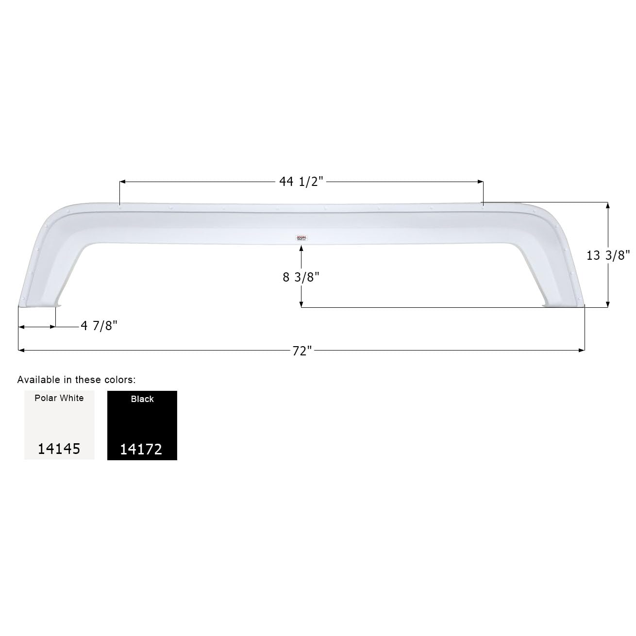 Fender Skirt ICON, Tandem, Forest River, FS4145, Black