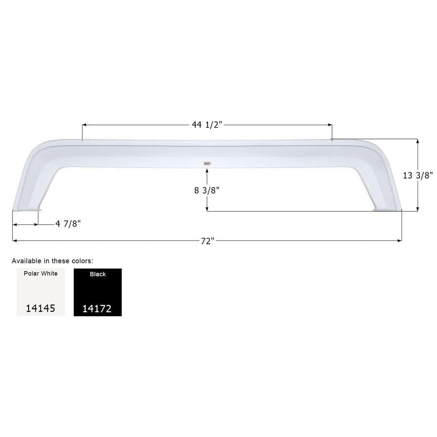 Fender Skirt ICON, Tandem, Forest River, FS4145, Black