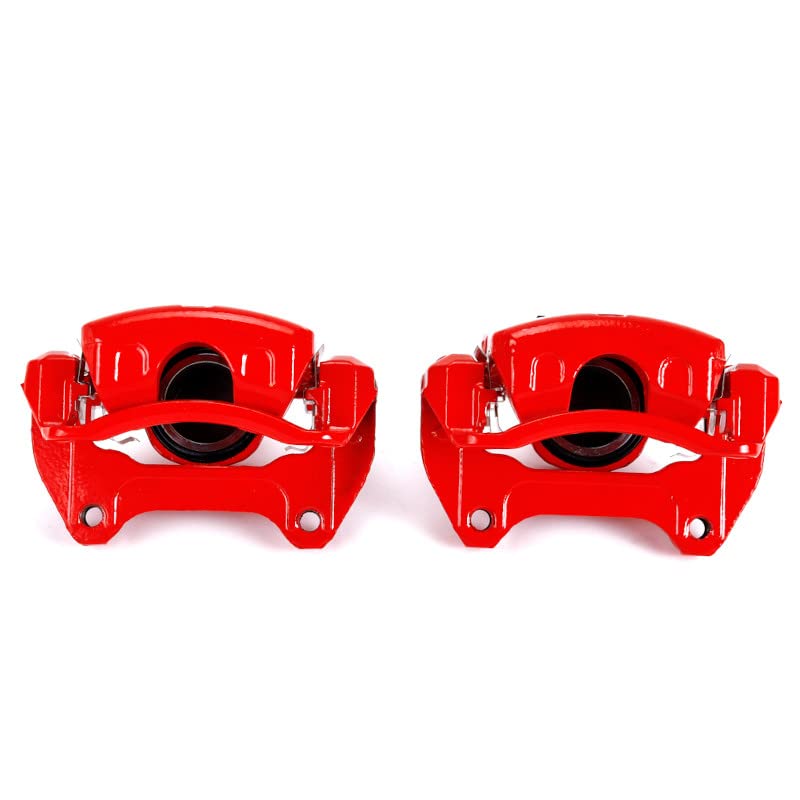 Power Stop Front S5270 Pair of Calipers High-Temp Red Powder Coated For Cascada, LaCrosse, Regal, Cadillac ELR, Equinox, Impala, Malibu, Malibu Limi, Terrain, Saa [Model Specific]