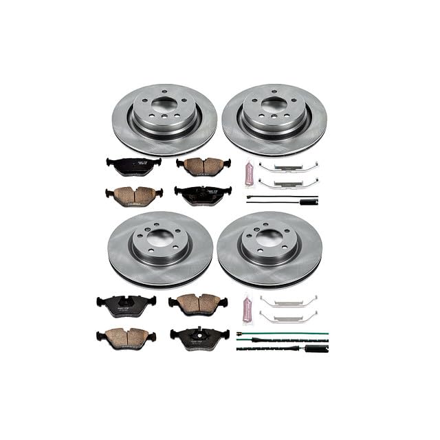 Power Stop Autospecialty KOE2841 Front and Rear Replacement Brake Kit-OE Brake Rotors & Ceramic Brake Pads For BMW Z3 1998-2002 [Model Specific]