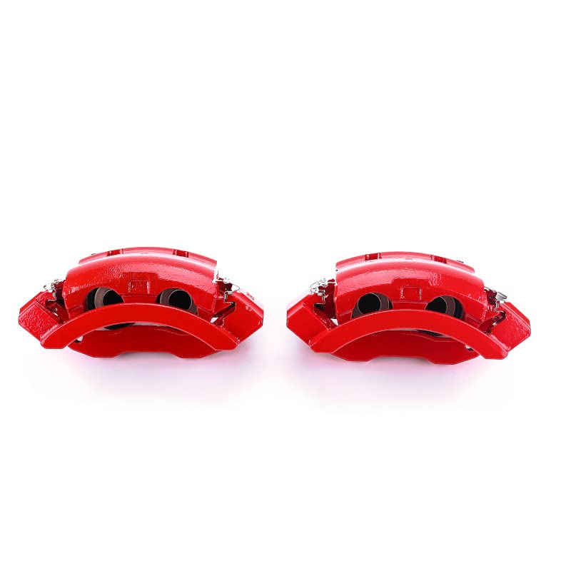 Power Stop Rear S4748 High-Temp Pair of Red Calipers For E-, E-250, E-250 Econoline, E-350 Club Wagon, E-350 Econoline, E-350 Econoline Club Wagon, E-350 Super Duty, F-150, F-150 Heri [Model Specific]