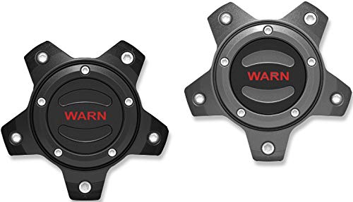 106683 WARN Hub-Style Center Cap, Fits: Jeep Wrangler JL, JK and Gladiator JT - Black