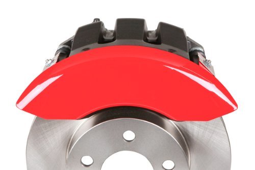 MGP 12001SMGPRD Caliper Covers 'MGP' Engraved Caliper Cover with Red Powder Coat Finish and Silver Characters, (Set of 4)