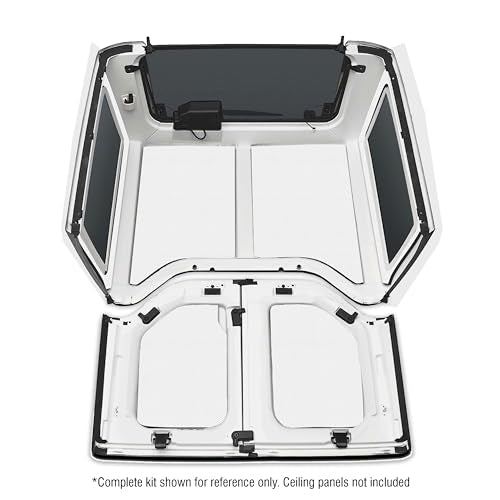 Design Engineering Boom Mat 050154 White Sound Deadening Side Window Trim Kit Compatible with 2-Door Jeep Wrangler (2011-2016)