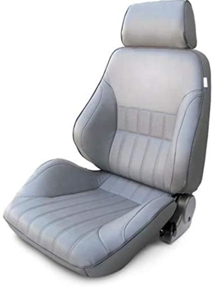 Gray Vinyl ProCar by Scat 80-1000-52LS Racing Rally Smooth Back Recliner Left Seat