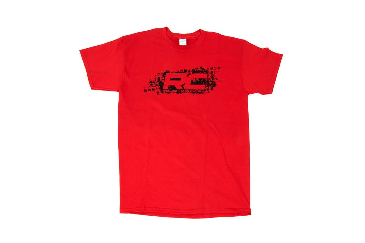 Rough Country T-Shirt - Size Small, Rough Country Tread Design, Red