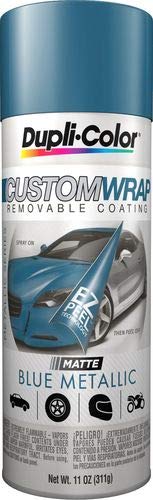 Dupli-Color Custom Wrap Removable Metallic Coating, Blue Metallic, ECWRC8327 11 oz.