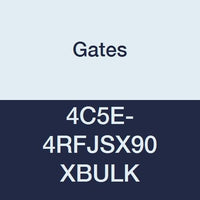 4C5E-4RFJSX90 Gates XBULK Field Attachable for C5E Hose, Dual Seat Female JIC 37/SAE 45 Flare Swivel, 90 Bent Tube, Steel, 3/16" ID, 1.72" (Pack of 200)
