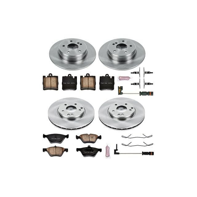 Power Stop Autospecialty KOE2790 Front and Rear Replacement Brake Kit-OE Brake Rotors & Ceramic Brake Pads For Mercedes-Benz E430 2001-2002 [Model Specific]