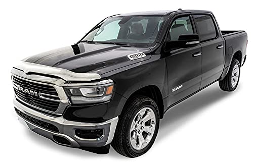 Chrome Hood Shield / Protector Auto Ventshade [AVS] | Fits 2014 - 2015 Chevrolet Silverado 1500 | Medium Profile Bug Deflector - 1 pc., Chrome | 680310