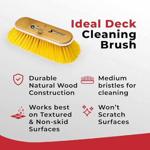 10" Shurhold Polystyrene Medium Bristle Deck Brush