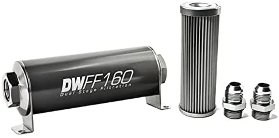 in-line DeatschWerks Fuel Filter and housing kit (8-03-160-010K-10)