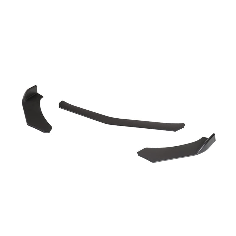 Matte Black Spec-D Tuning Universal Front Bumper Lip Spoiler Splitter Body Kit 3PC
