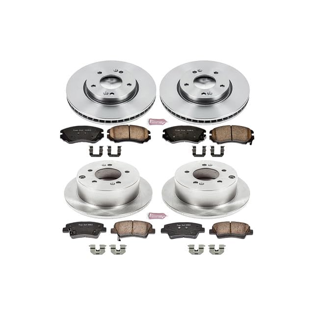 Power Stop KOE6303 Front and Rear Replacement Brake Kit-OE Brake Rotors & Ceramic Brake Pads For Kia Soul 2012-2013 [Model Specific]