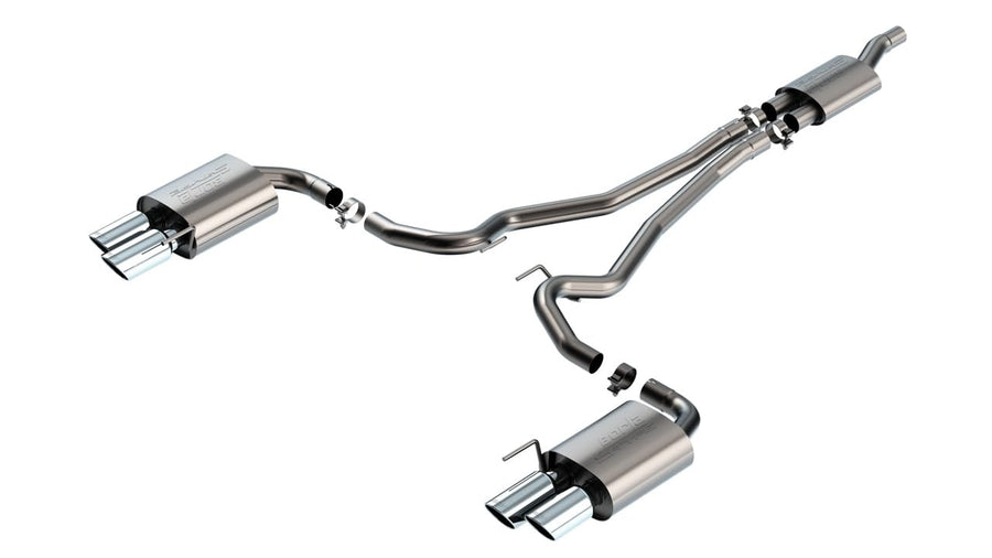 Borla Ford Mustang EcoBoost 2.3L Cat-Back Exhaust: S-Type, Quad Tips, Non-Active