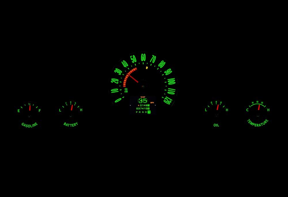 Dakota Digital RTX-59C-IMP-X Retrotech Gauge Instrument System Compatible with 1959-60 Chevy Impala/El Camino