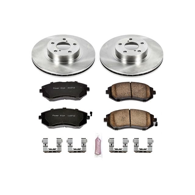 POWERSTOP Autospecialty KOE1124 Front Replacement Brake Kit-OE Brake Rotors & Ceramic Brake Pads