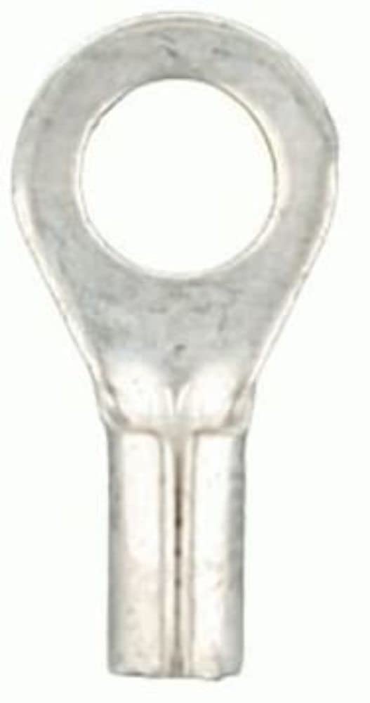 4 Gauge Install Bay Uninsulated Ring Terminal 1/4 Inch - Package of 25
