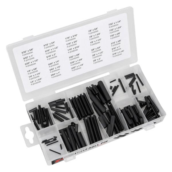 Roll Pin Assortment - Performance Tool (120 Pieces)