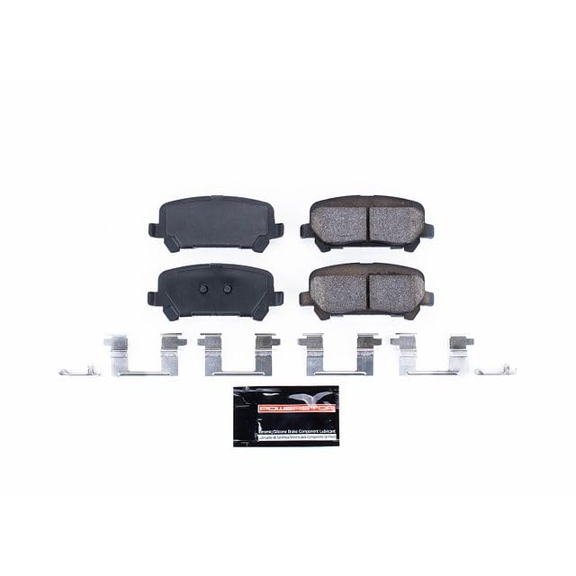 Power Stop Z23-1806 Z23 Evolution Sport Rear Carbon Fiber Infused Ceramic Brake Pads with Hardware For Chevrolet Colorado 2015-2020, GMC Canyon 2015-2020 [Model Specific]
