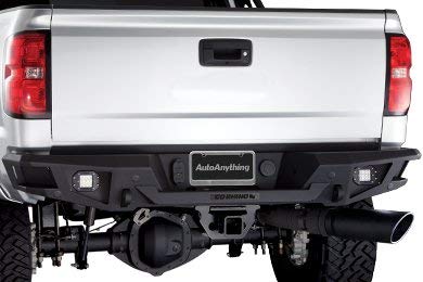 BR20 Go Rhino Rear Bumper | Mild Steel, Textured Black | 28219T | Fits 2010 - 2018 Ram 2500, 3500