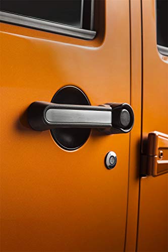 Elite Rugged Ridge Door Handle Inserts, Aluminum | 13311.41 | Fits 2007-2018 Jeep Wrangler JK 4-Door