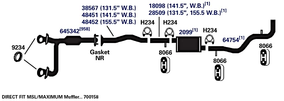 700158 AP Exhaust Products Muffler Exhaust