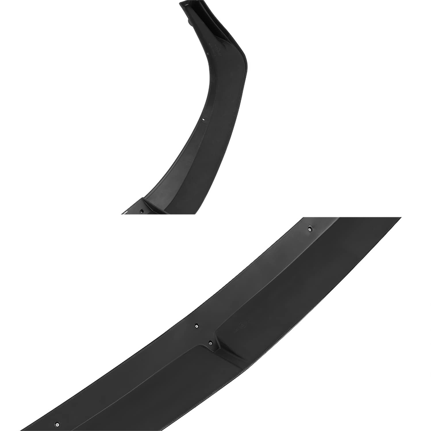 Matte Black Spec-D Tuning Front Bumper Lip Spoiler Splitter Body Kit 3PC Compatible with 2019-2020 Mazda 3