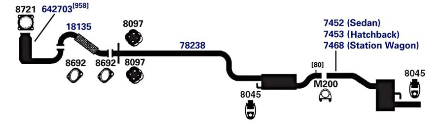 Exhaust Pipe AP Exhaust Products 78238