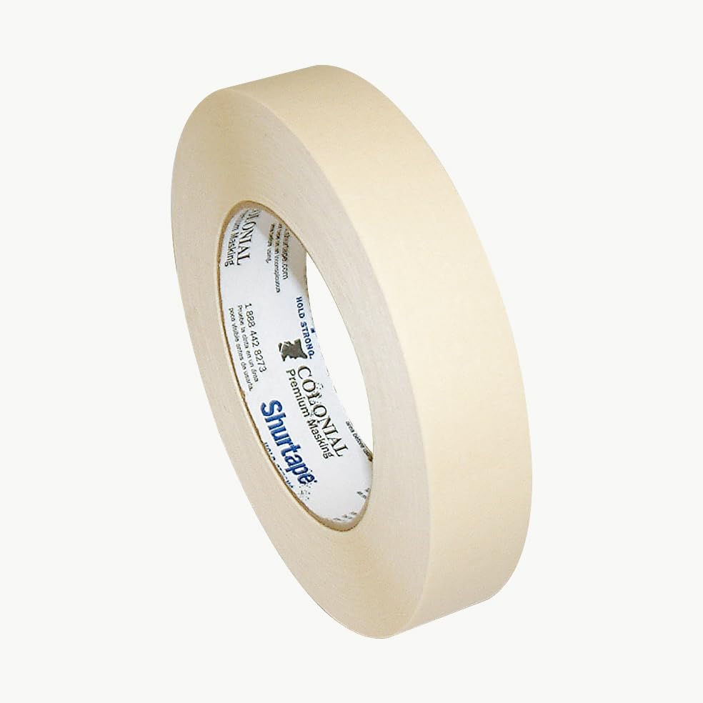 Colonial Shurtape Premium Grade Masking Tape (COL-00): 1-1/2 in. x 60 yds. (Natural)