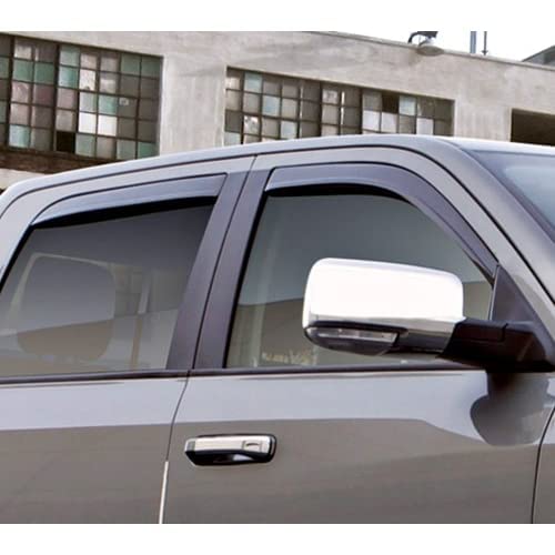 Low Profile Auto Ventshade [AVS] Rain Guards for 2020 - 2025 Ford Escape | Window Vent Visors, 4 pcs. - Dark Smoke | 894089
