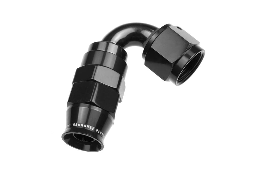 Performance Redhorse 1220-08-2 PTFE reusable Hose End (Black), 1 Pack