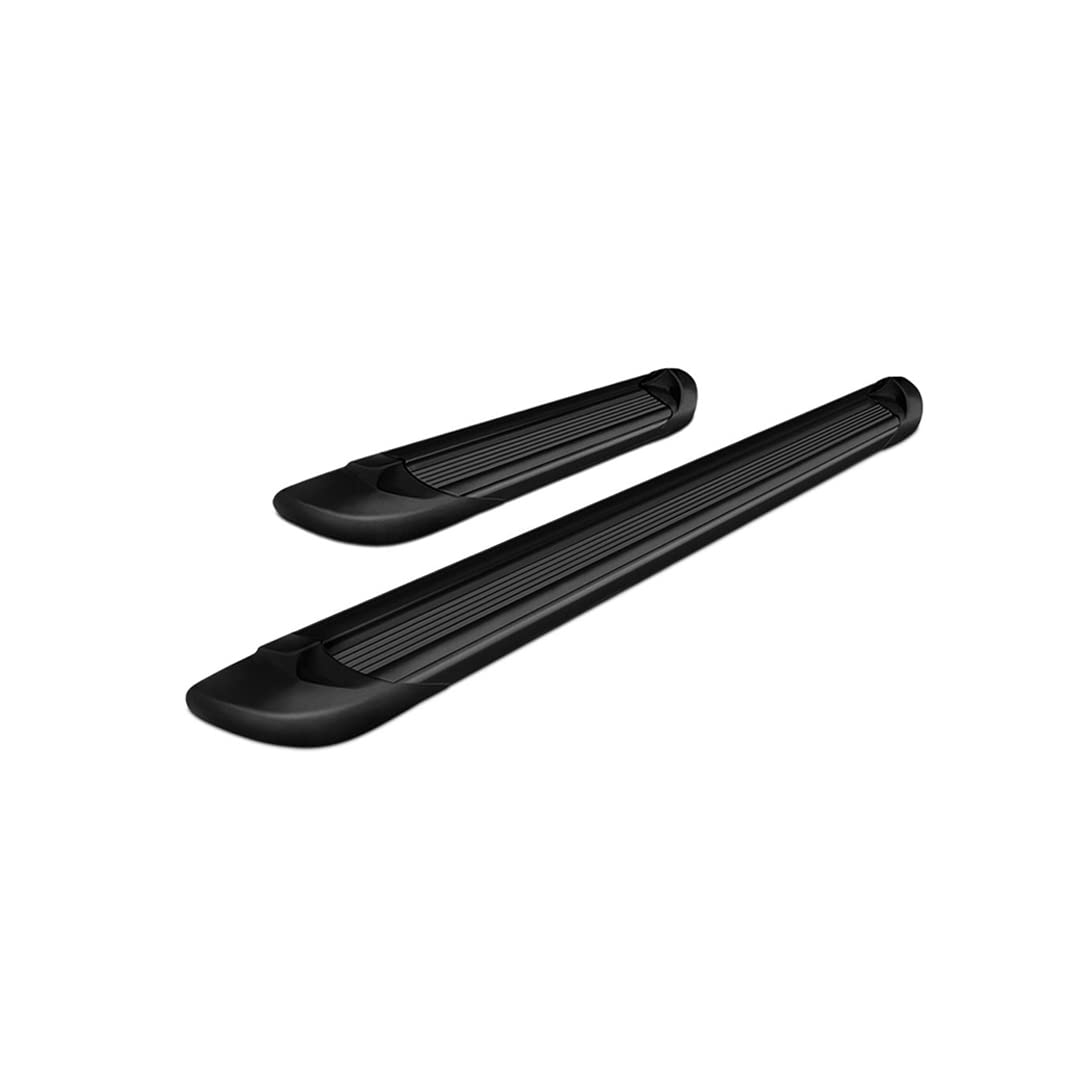 Black Horse Off Road TR-G13596 35in Driver Board Black 96in Passenger Board 2 Pieces Transporter Series Running Board Transporter Running Boards