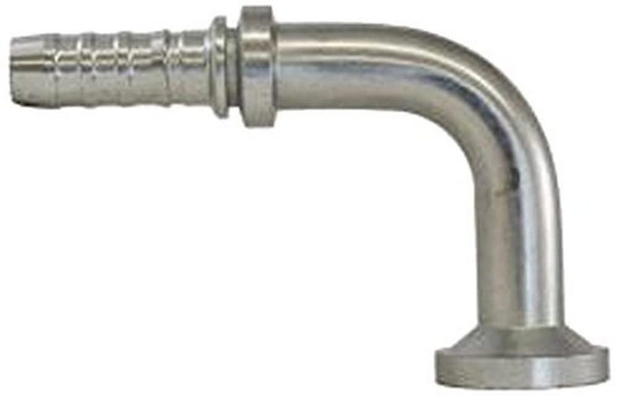 GlobalSpiral Couplings Gates 12GS-12FLH90-100, Code 62 O-Ring Flange Heavy, Zinc Plated Carbon Steel, 4.41", 90° Bent Tube, 3/4" ID