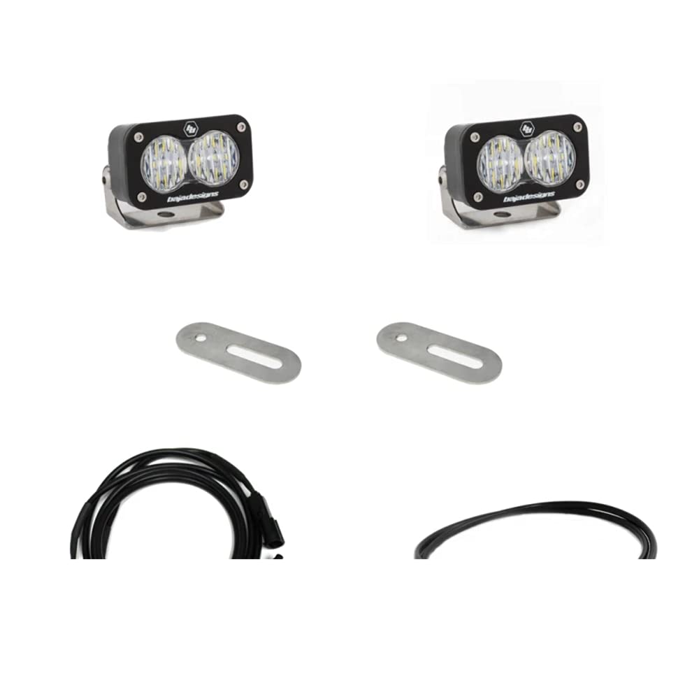 Baja Designs S2 Sport Dual LED Reverse Light Kit for Ford F-250/350 2017-22 Truck - Includes Wiring Harness (Wide Cornering Clear Lens)