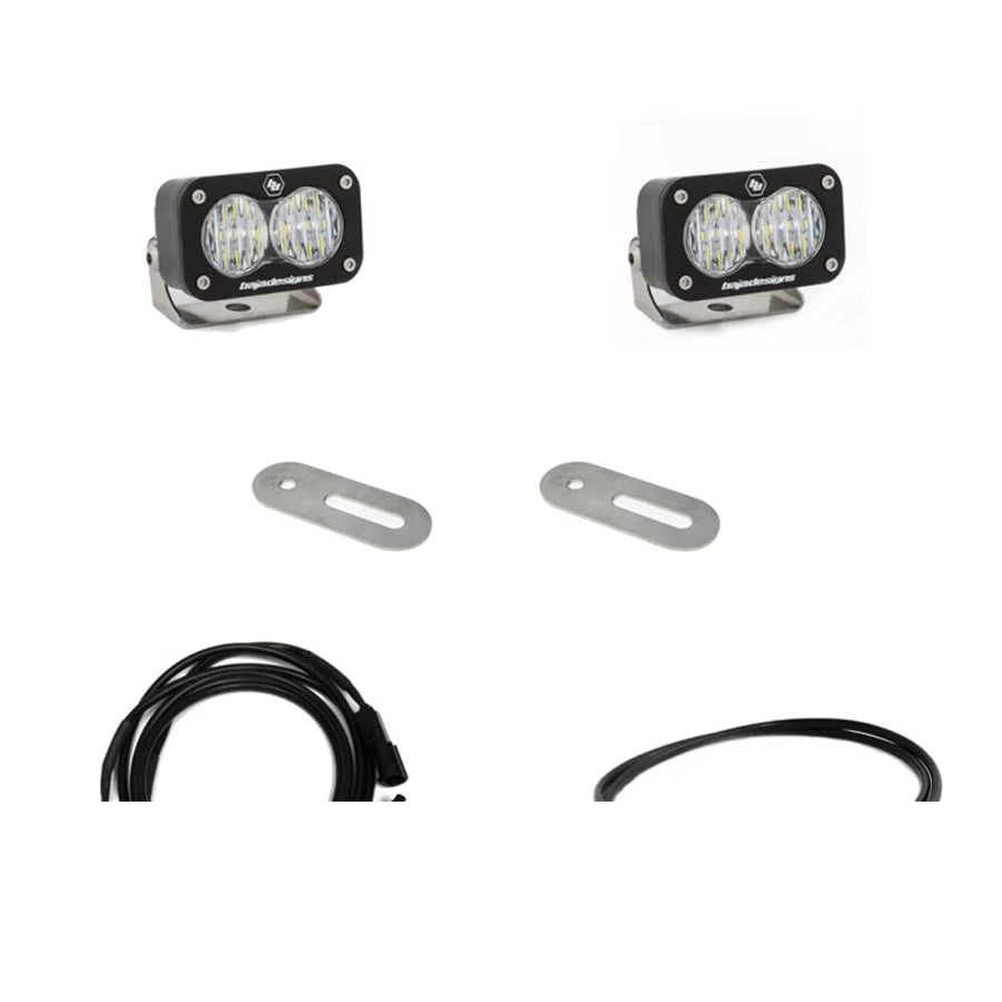 Baja Designs S2 Sport Dual LED Reverse Light Kit for Ford F-250/350 2017-22 Truck - Includes Wiring Harness (Wide Cornering Clear Lens)