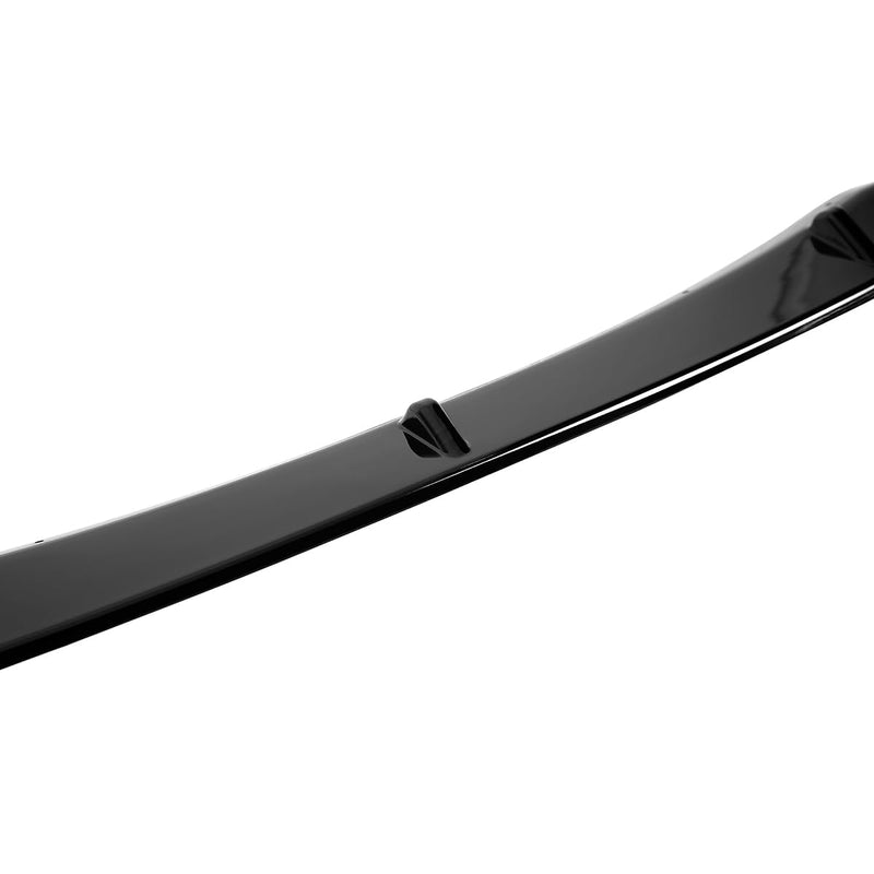Front Bumper Lip Spoiler Spec-D Tuning Glossy Black Body Kit 3PC Compatible with 2016-2025 Mazda MX-5 Miata