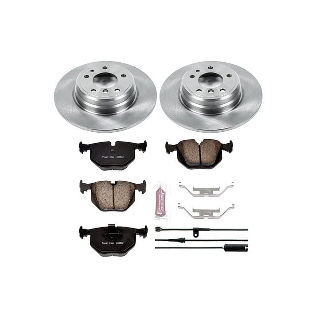 Power Stop Autospecialty KOE5711 Rear Replacement Brake Kit-OE Brake Rotors & Ceramic Brake Pads For BMW 740i 1995, BMW 740i 1997-2001, BMW 740iL 1995-2001 [Model Specific]