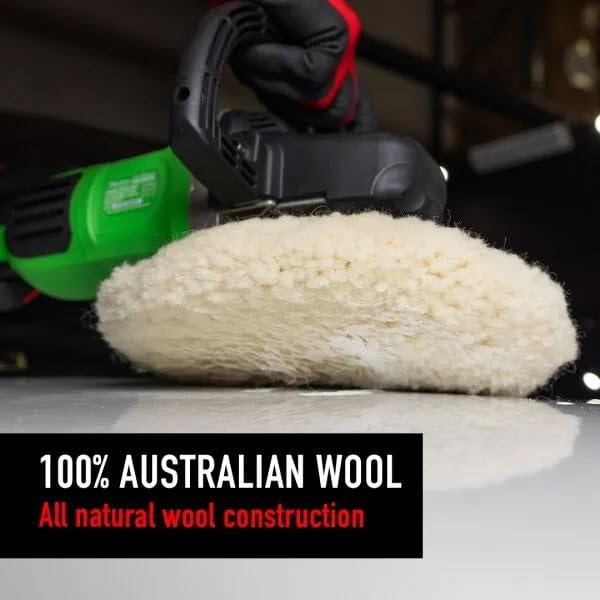 100% Australian Wool Cutting Pad MaxShine Double Sided - 9 inches