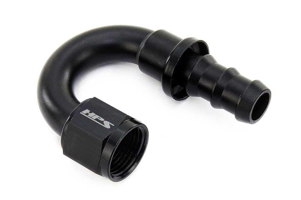 180 Degree HPS Performance -4 Push-On Aluminum AN Hose End, 150-1804
