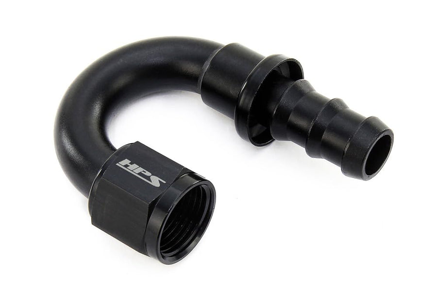 180 Degree HPS Performance -6 Push-On Aluminum AN Hose End, 150-1806