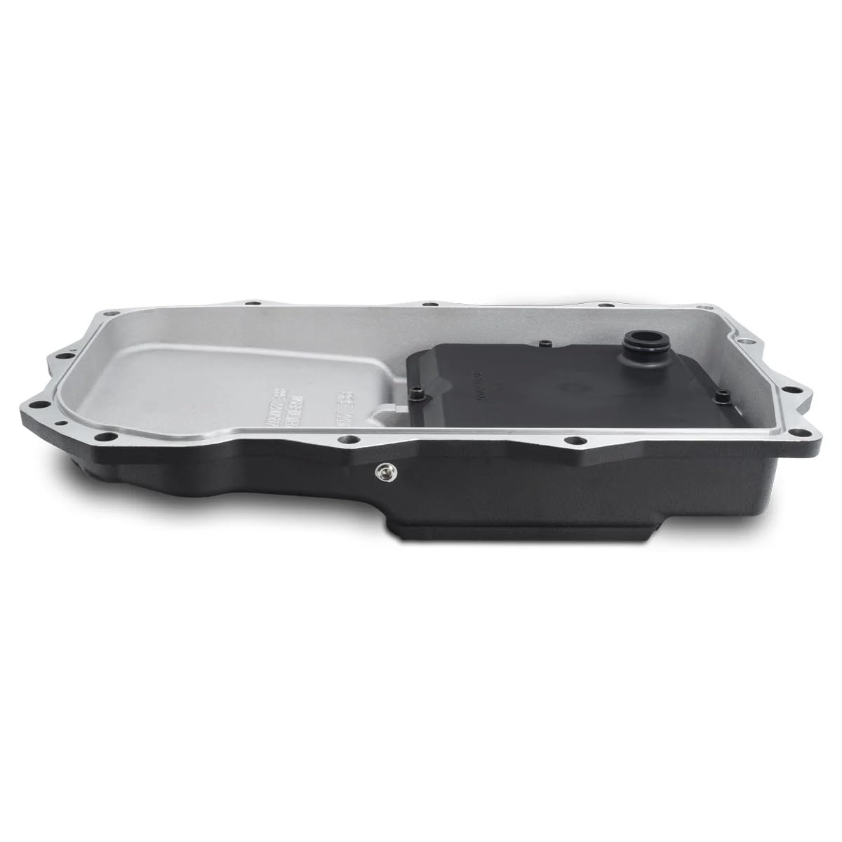 Heavy-Duty PPE Cast Aluminum Transmission Pan (Black) 228053420 Compatible with Jeep/Dodge 2014-2020+ Grand Cherokee/Durango with an 845RE/850RE or 8HP70/8HP77 Transmission