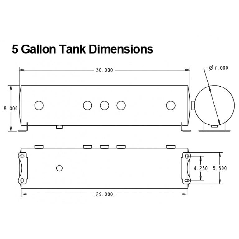 RidePro E5 Air Ride Suspension Universal Control/Management System | 5 Gallon Tank | Dual Compressor Kit | Valves 1/4 inch