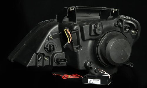Black Clear AnzoUSA Projector Halo Headlight for Chrysler Pacifica - (Sold in Pairs)