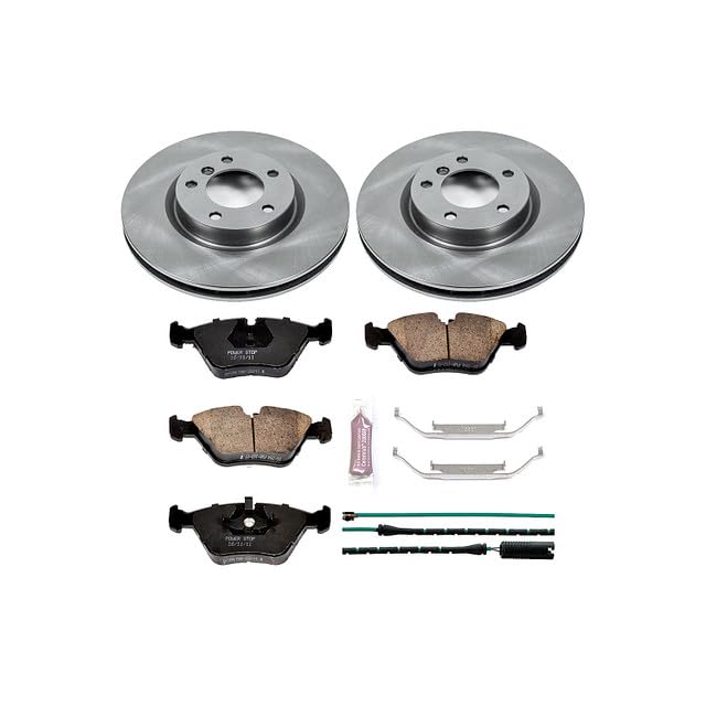 Power Stop Autospecialty KOE582 Front Replacement Brake Kit-OE Brake Rotors & Ceramic Brake Pads For BMW M3 1995-1999, BMW Z3 1998-2002 [Model Specific]