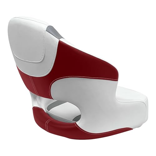 Baja Series Wise 3314-1774 Bucket Seat, Brite White/Grey/Dark Red