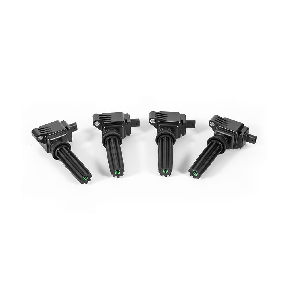 Mishimoto Ignition Coil Set of 4 Compatible With Ford Focus ST 2012-2018 / Ford Mustang EcoBoost 2015+