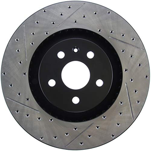 Front Right StopTech 127.62128R Drilled and Slotted Automotive Replacement Disc Brake Rotor Fits Select 2009-2015 Cadillac CTS