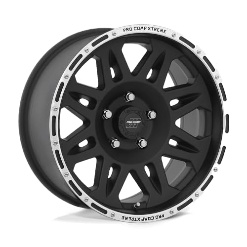 PXA5 Pro Comp Alloys 17X9 5X5.0 F-BLK MACH -6MM - PXA7105-7973